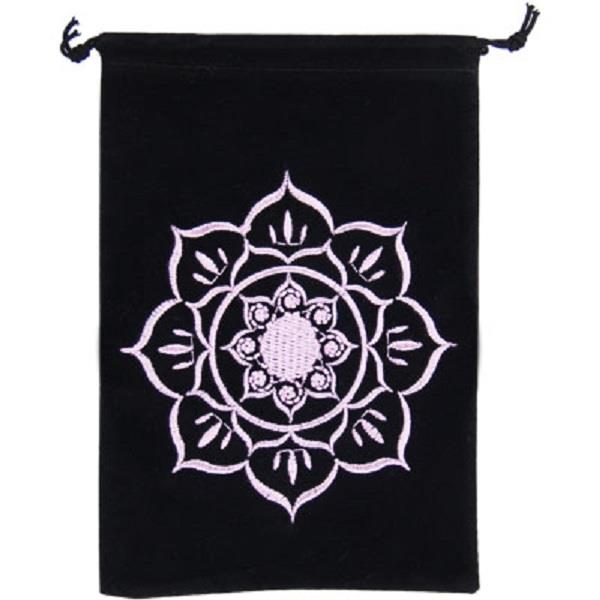 Tarot Bag Lotus Embroidered