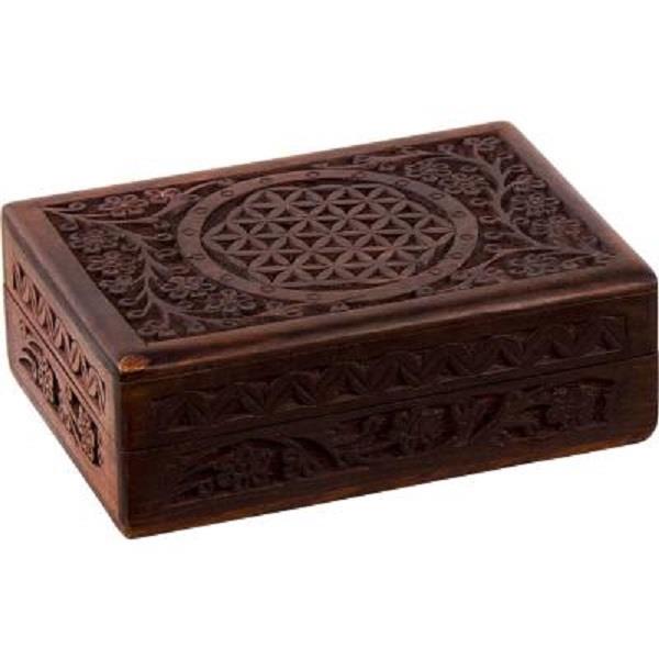 Box Wooden Flower of Life