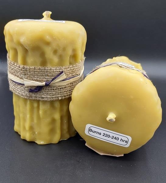 Beeswax Candle  Hand Dripped
