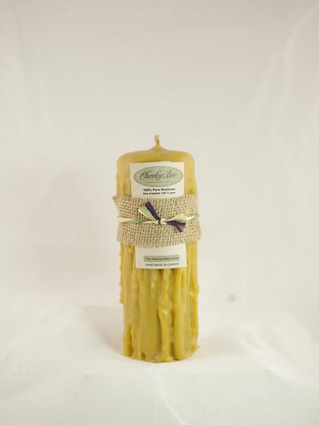 Beeswax Candle Hand Dripped