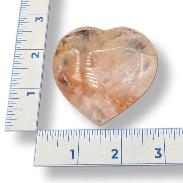 Hematoid Quartz Puffy Heart 93g Approximate