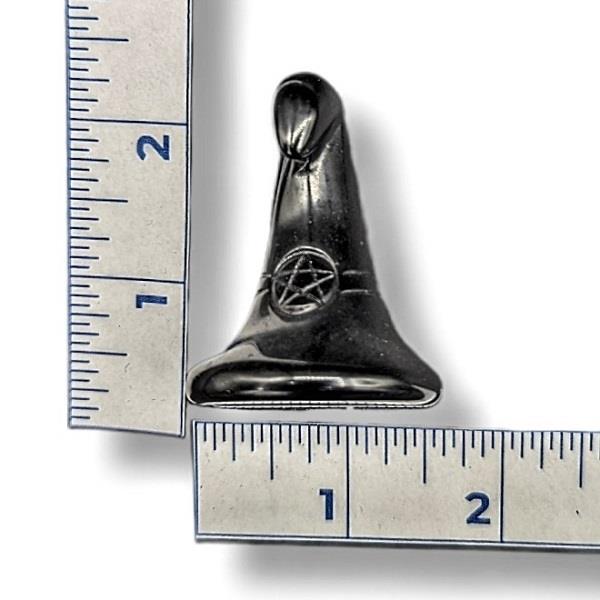 Black Obsidian Witches Hat 2" Approximately