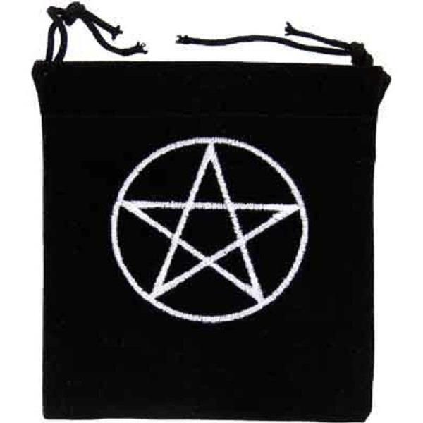Bag Velvet Pentacle Embroidered