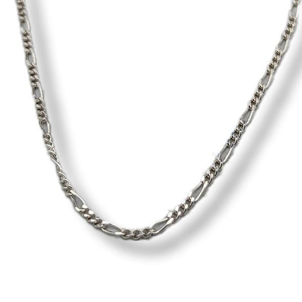 30" Sterling Silver Chain Figaro | Earthworks 