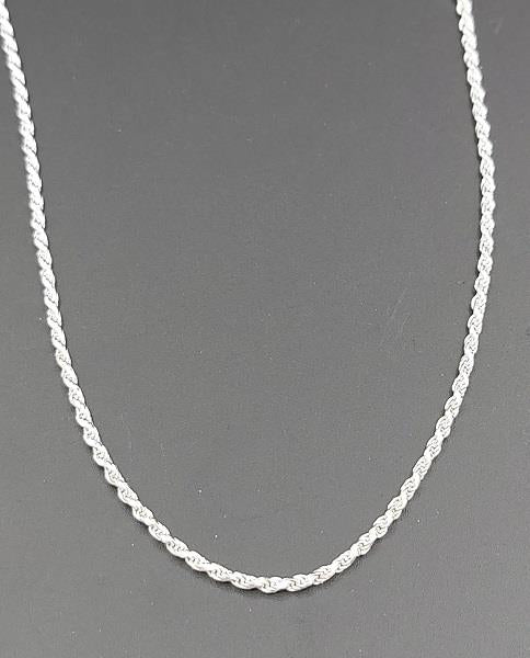 20" Sterling Silver Chain Rope | Earthworks 