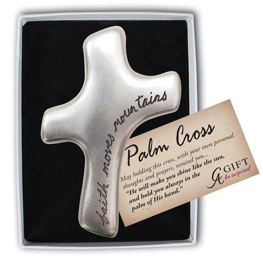 Cross Metal Palm Faith Moves Mountains | Earthworks 