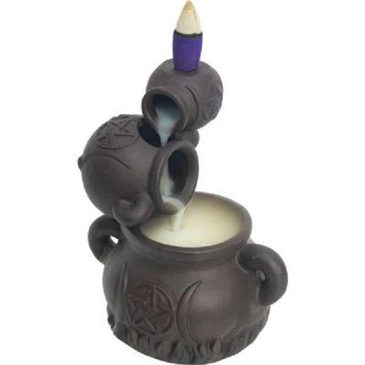 Blackflow Incense Burner Triple Cauldrons | Earthworks 