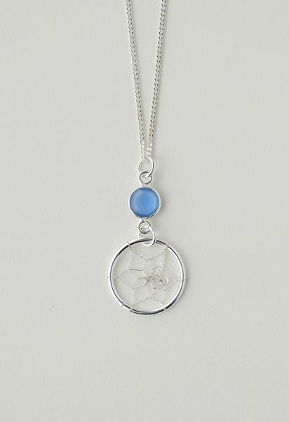 Necklace Blue Onyx March Sterling SIlver | Earthworks 