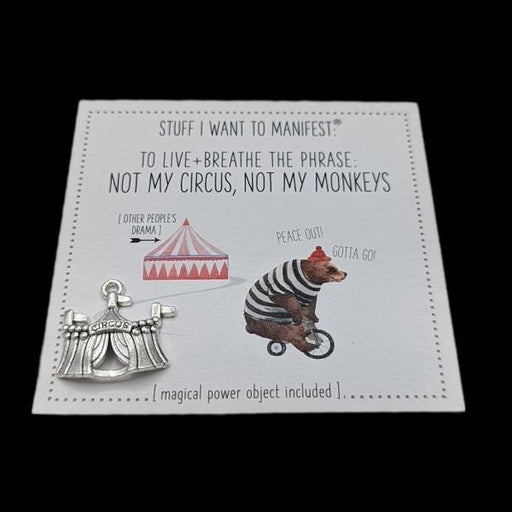 Manifestation Card & Tokens Not My Circus | Earthworks