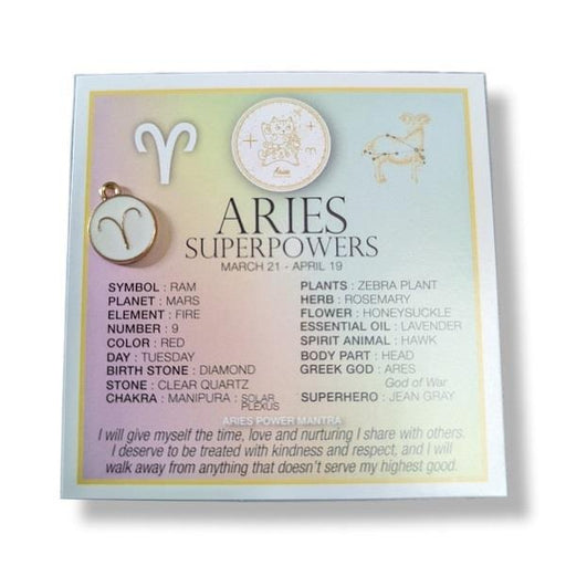 Zodiac Affirmation Card Aries | Earthworks