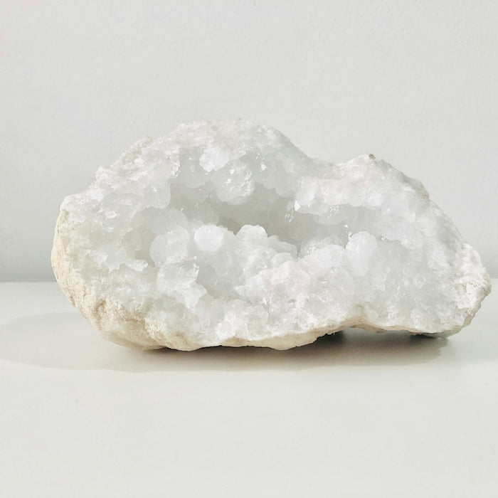 white geode rock