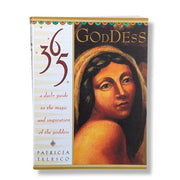 Book cover of '365 Goddess' by Patricia Telesco with a portrait on a white background