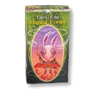 Tarot of the Magical Forest packaging with a fantasy creature illustration on a white background