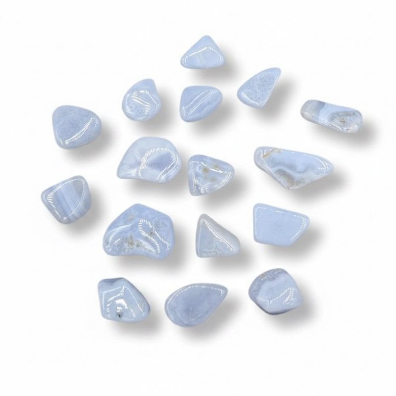 Blue Chalcedony Tumbled