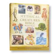 Cover of 'The Mythical Creatures Bible' by Brenda Rosen, featuring illustrations of various mythical creatures including a dragon and a unicorn.