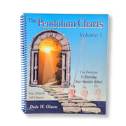 Book titled 'The Pendulum Charts Volume 1' by Dale W. Olson with a blue cover and archway design.
