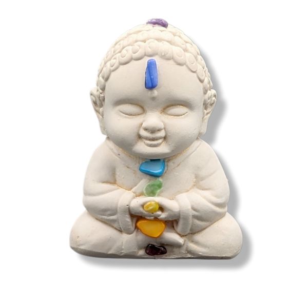 Stuate Buddha Gypsum Chakra