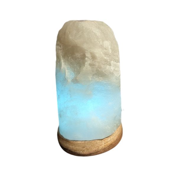 Rocks Himalayan Salt Crystal Lamp White USB