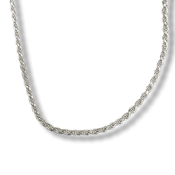 18" Silver Chain Roped In