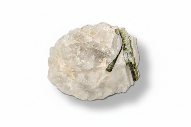 Mineral sample on a white background