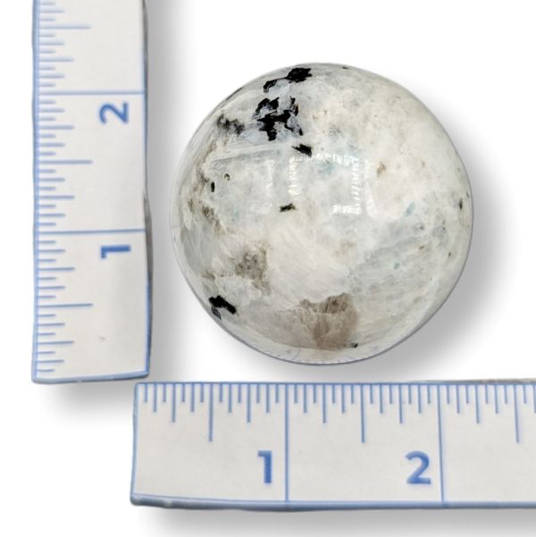 Rocks Rainbow Moonstone Sphere 127g Approximate
