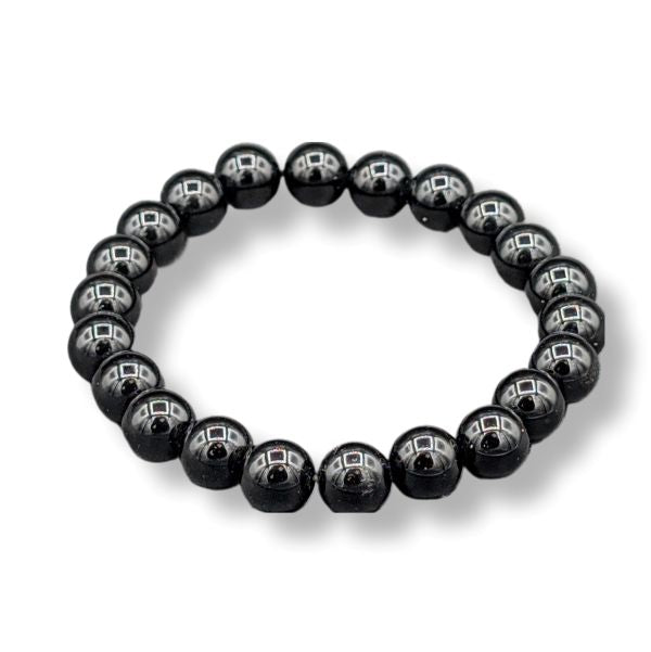 Bracelet 8mm Black Obsidian