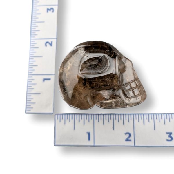 Rocks Smokey Quartz 50mm Skull