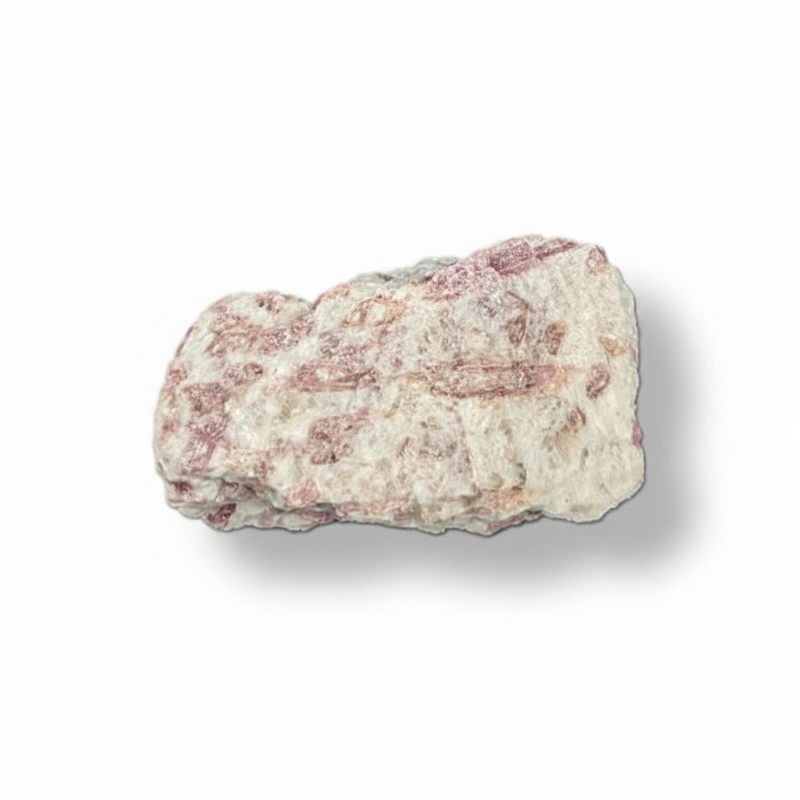 Mineral sample on a white background