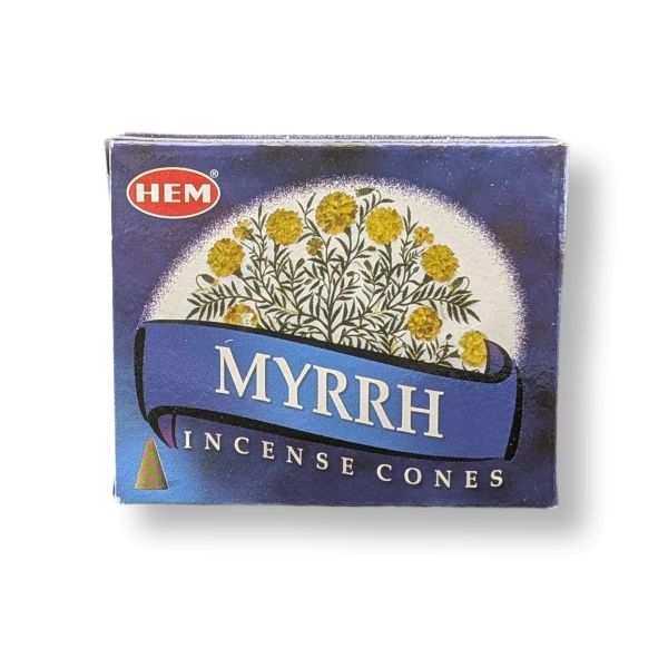 Hem Incense Myrrh Cones 10pcs