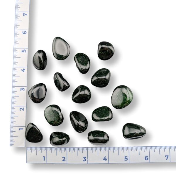 Green Goldstone Tumbled