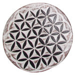 Wooden Crystal Grid Flower of Life