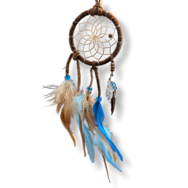 Dreamcatcher Brown & Turquoise w/Quartz