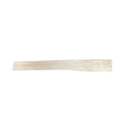 A single, thin, stick of palo santo  shown horizontally against a solid white background.