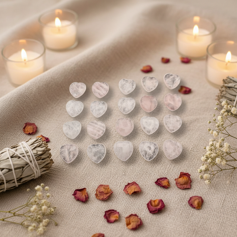 Rocks Rose Quartz Heart