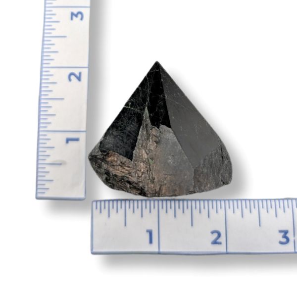 Rocks Black Tourmaline Cut Base 102g Approximate