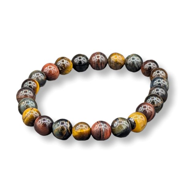 8mm Bracelet Tri Colour Tiger's Eye