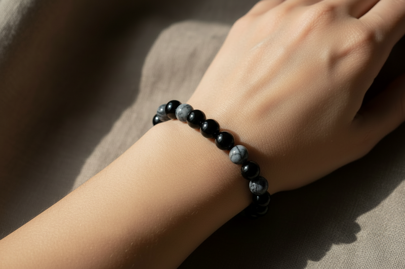 8mm Bracelet Black Tourmaline