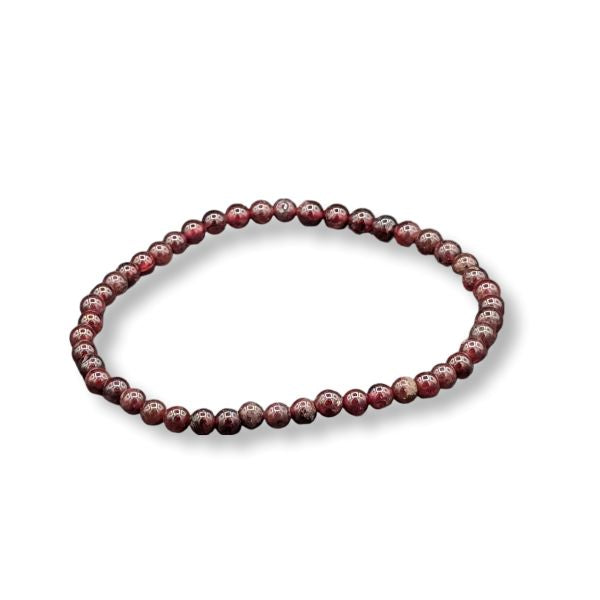 4mm Garnet Bracelet