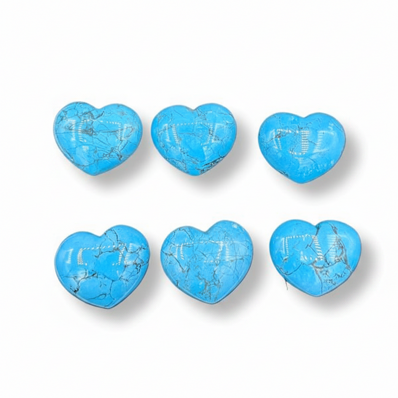 Rocks Dyed Howlite Heart