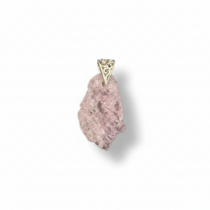 Pendant Morganite with a Sterling Silver Bail