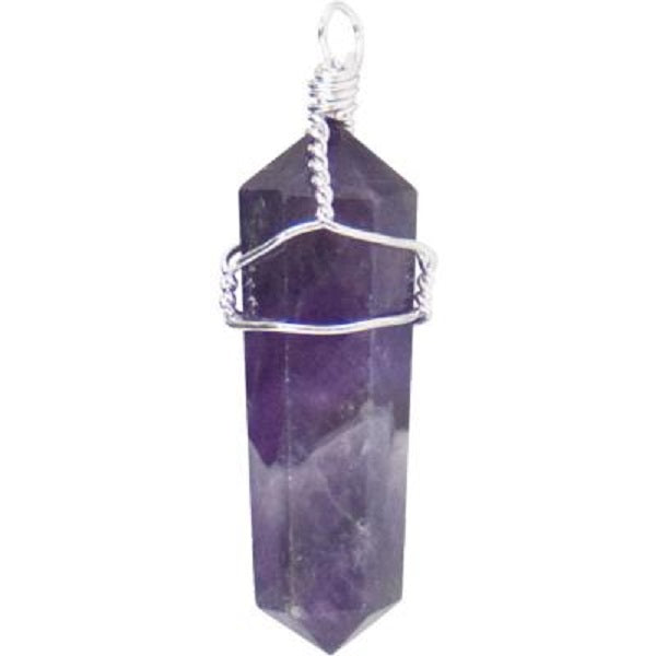 Pendant Amethyst Wired Point