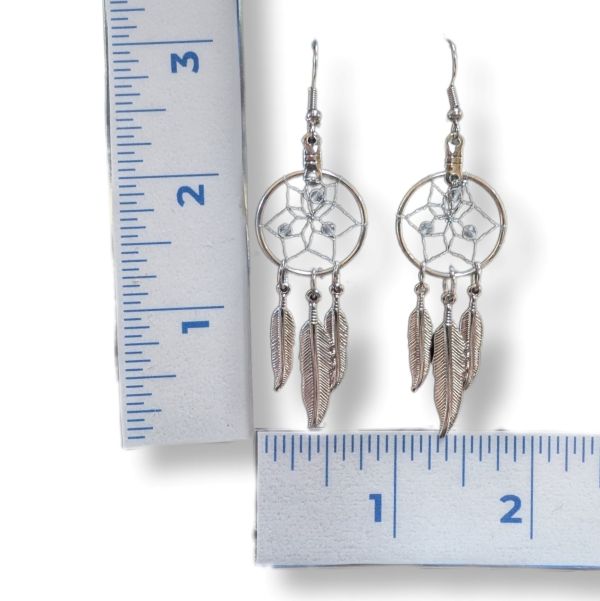 Earrings Dreamcatcher Birthstone April