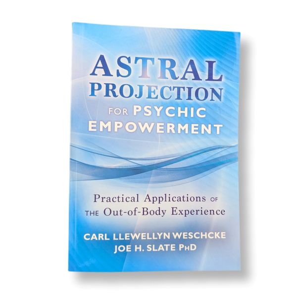 Book titled 'Astral Projection for Psychic Empowerment' on a white background