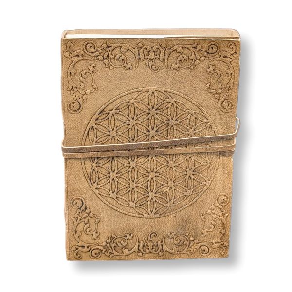 Leather Journal Flower of Life