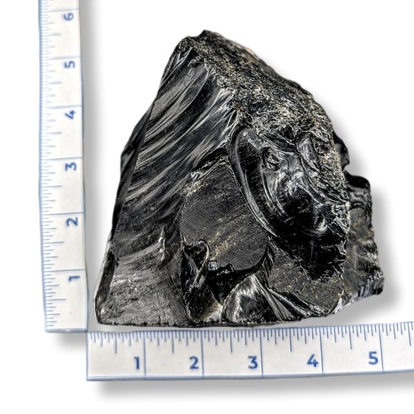 Rocks Black Obsidian Cut Base