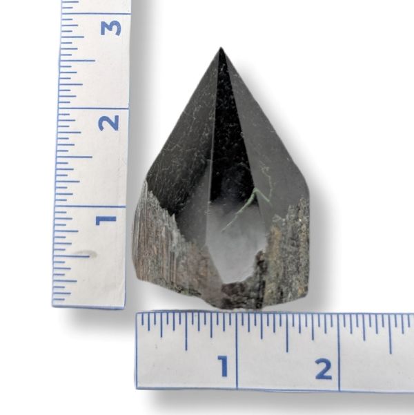 Rocks Black Tourmaline Cut Base 104g Approximate