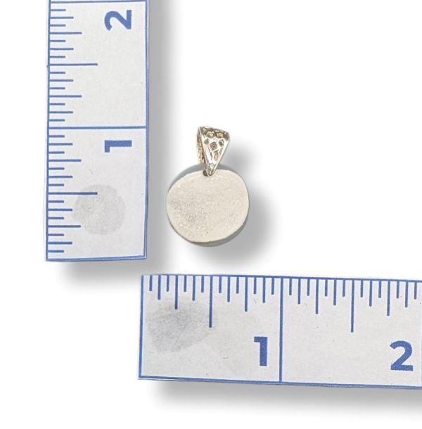 Pendant Druzy Quartz with Sterling Silver Bail