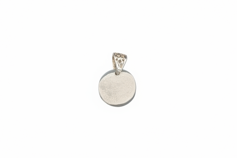 Pendant Drusy Quartz with a Sterling Silver Bail