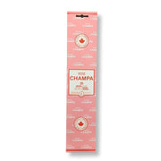 Champa Rose Champa incense packaging on a white background