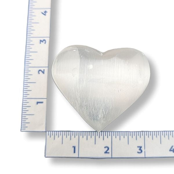 Selenite Heart Large